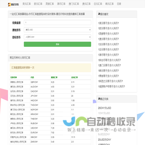 一站式汇率换算网站