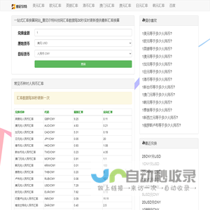 一站式汇率换算网站