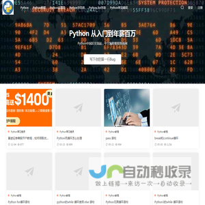 Python入门基础视频培训教程